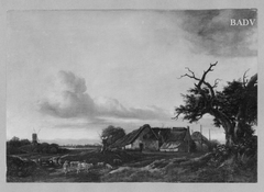 farm horses in the evening by Jan Wouwerman