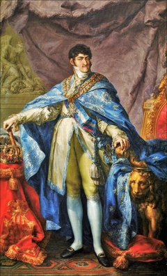 Fernando VII con el manto de la Orden de Carlos III