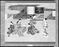 Five Courtesans by Kawamata Tsuneyuki