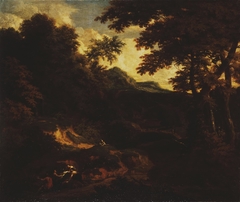Forest Landscape with Figures by the Road