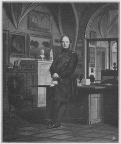 Friedrich Wilhelm IV in seinem Arbeitszimmer im Berliner Schloss by Franz Krüger