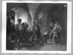 gipsies in an inn by Hugo Kauffmann