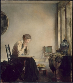 Girl Reading by Edmund C. Tarbell