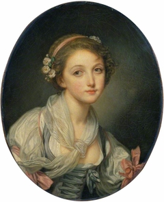 Girl with a Gauze Scarf by Jean-Baptiste Greuze