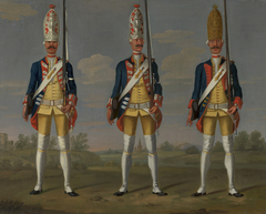 Grenadiers, Infantry Regiments "Stammer", "Tunderfeld" and "Both" by David Morier