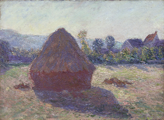Haystack in the Evening Sun by Claude Monet