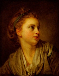 Head of a Girl by Jean-Baptiste Greuze