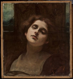 Head of a woman by Franciszek Żmurko