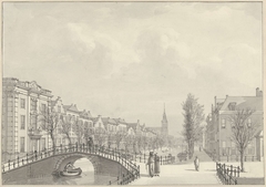 Het Rapenburg te Leiden, 1807