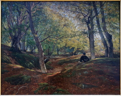 Hêtraie dans la forêt de Fontainebleau by Constant Dutilleux
