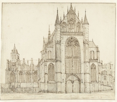 Hooglandse kerk te Leiden by Gerrit Adriaensz. Berckheyde