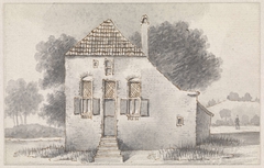 Huis te Zoelmond, in de Betuwe, frontaal gezien