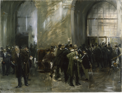In the Stock Exchange by Ferdinand Brütt