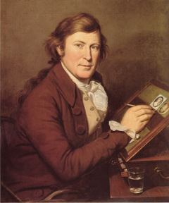 James Peale Painting a Miniature by Charles Willson Peale