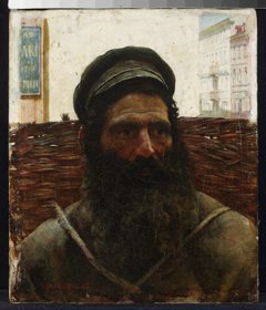Jew with a basket. by Józef Pankiewicz