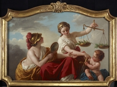 Justice Disarmed by Innocence and Applauded by Prudence by Louis-Jean-François Lagrenée