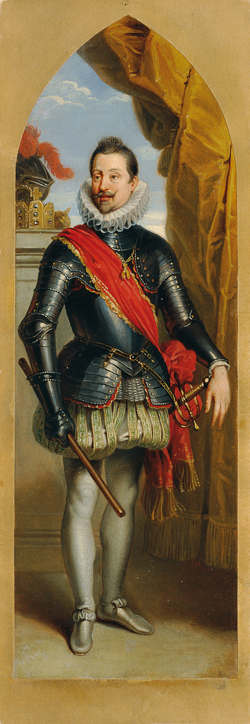 Kaiser Ferdinand II. stehend