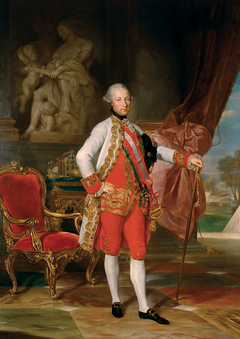 Kaiser Joseph II. (1741-1790) with a Statue of Mars by Anton von Maron