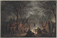 Kamp van de kozakken buiten de Muiderpoort te Amsterdam, 1813