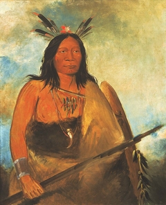 Kots-o-kó-ro-kó, Hair of the Bull's Neck, a Chief by George Catlin