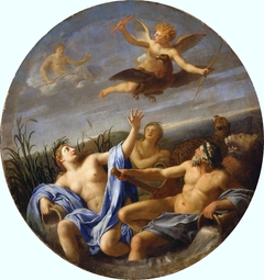 L'Amour dérobe la foudre à Jupiter by Eustache Le Sueur