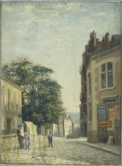 La rue Lhomond, au droit de la rue Vauquelin by Paul Martelliere