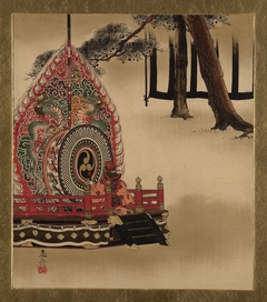 Lacquer Paintings of Various Subjects: Drum for Gagaku Dance by Shibata Zeshin