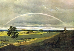 Landscape On Rügen With Rainbow by Caspar David Friedrich