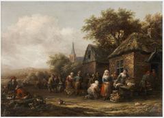 Landscape with Figures by Barent Gael