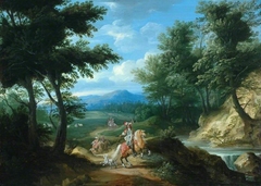 Landscape with Horsemen by Joseph Parrocel