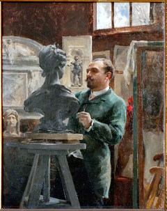 Le sculpteur Alphonse Cordonnier by Julian Russell Story