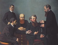 Les cinq peintres by Félix Vallotton