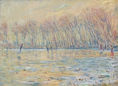 Les patineurs à Giverny by Claude Monet