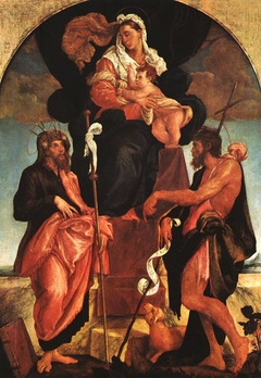 Madonna and Child with Saints by Jacopo Bassano