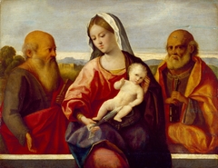 Madonna and Child with Saints Peter and Paul by Pietro degli Ingannati