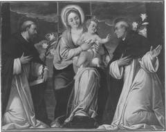 Maria mit Kind und zwei Heiligen by Paolo Veronese