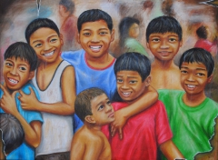 Mga ngiti na may nakakubli (Behind the smiles) by Cero ''RoyRoy'' L. Gulayan Jr.