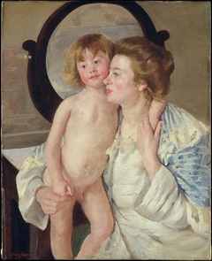 Mother and Child (The Oval Mirror) by Mary Cassatt