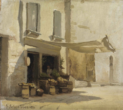 Obstbude in Venedig by Gustav Schönleber