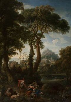 Pastoral Landscape by Jan Frans van Bloemen