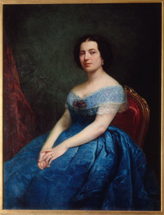 Portrait d'Ernesta Grisi (1819-1895), chanteuse by Charles Adolphe Bonnegrace