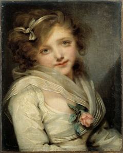 Portrait de jeune fille by Jean-Baptiste Greuze