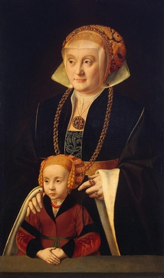 Portrait of a Lady and Her Daughter by Barthel Bruyn the Elder