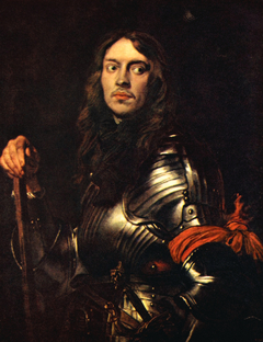 Portrait of a Man in Armour with Red Scarf