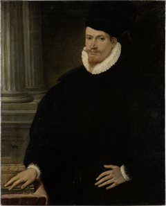 Portrait of a Red-Bearded Young Man in a Black Dress by Venetian Master ca 1570