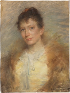 Portrait of a Woman. Possibly Eva Bonnier by Elisabeth Warling