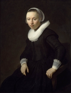 Portrait of a Woman Seated by Rembrandt