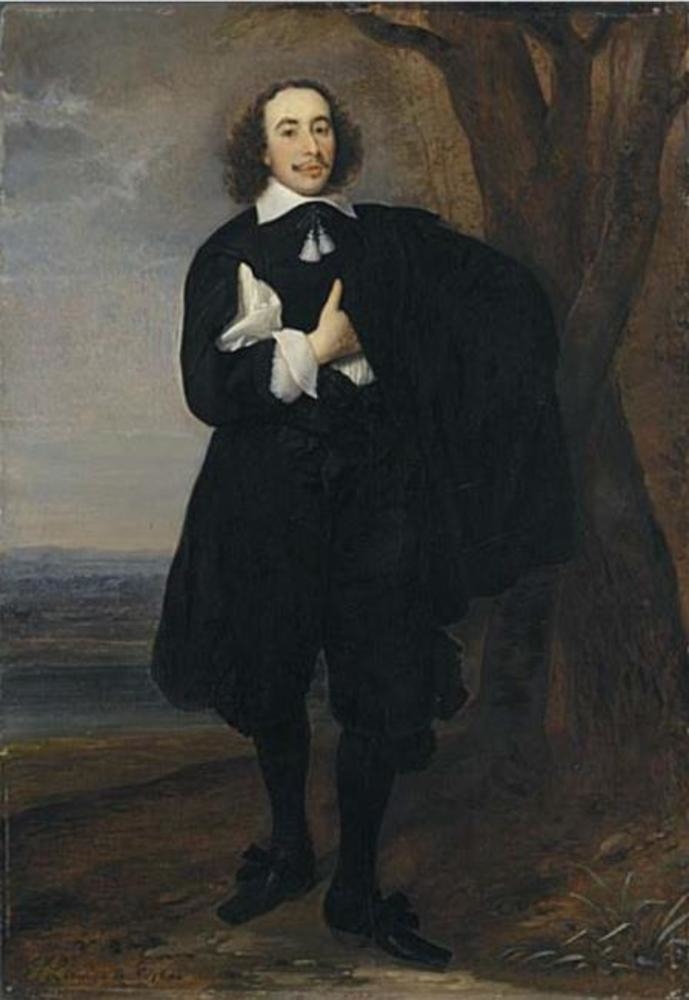 Portrait of a Young Man Standing in a Landscape