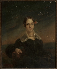 Portrait of a young woman by Ambroży Mieroszewski