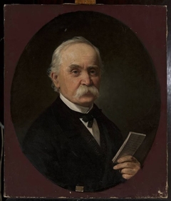 Portrait of Alfred Schouppé, painter by Karol Miller